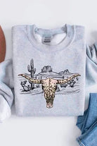 Desert BullSkull Sweatshirt (Multiple Colors) Classy Southern Bling