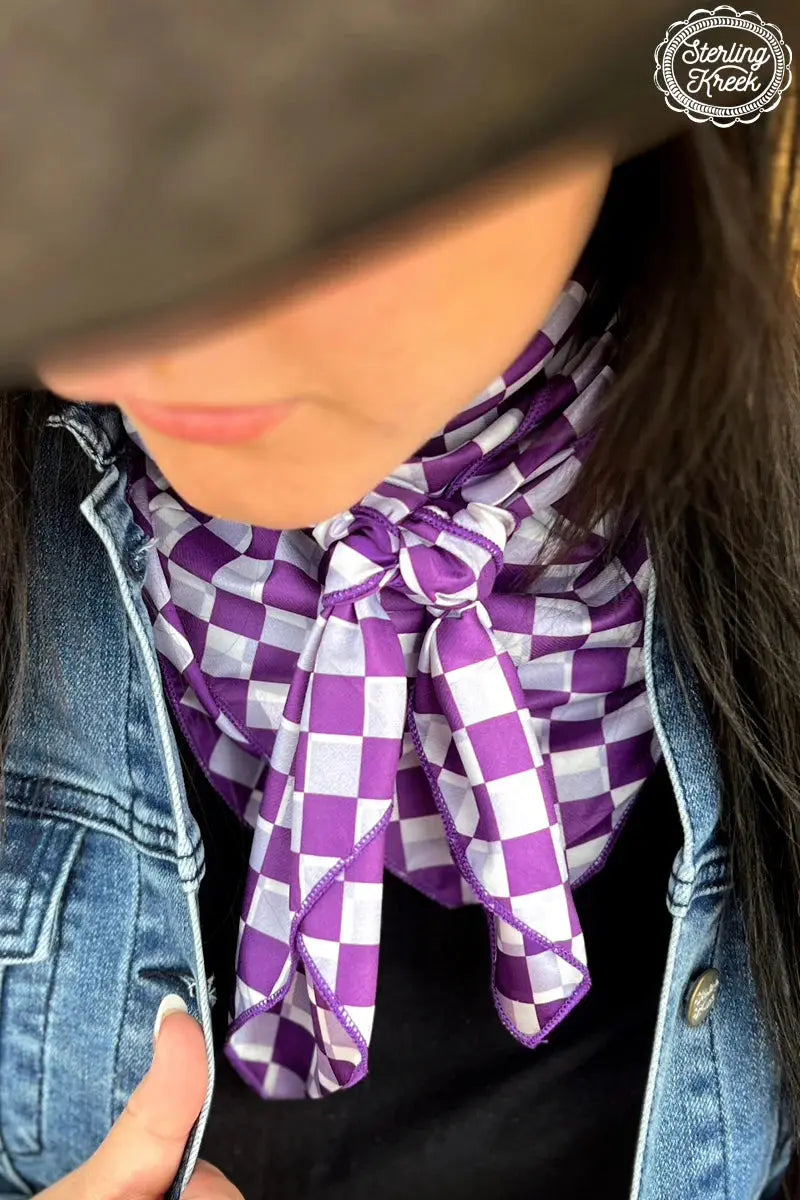 Pep Rally Wild Rag Purple Classy Southern Bling