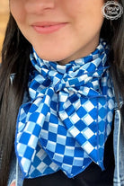 Pep Rally Wild Rag Blue Classy Southern Bling
