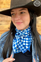 Pep Rally Wild Rag Blue Classy Southern Bling