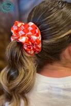 Pep Rally Scrunchie Orange Classy Southern Bling
