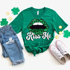 Kiss me leopard lips Top Classy Southern Bling