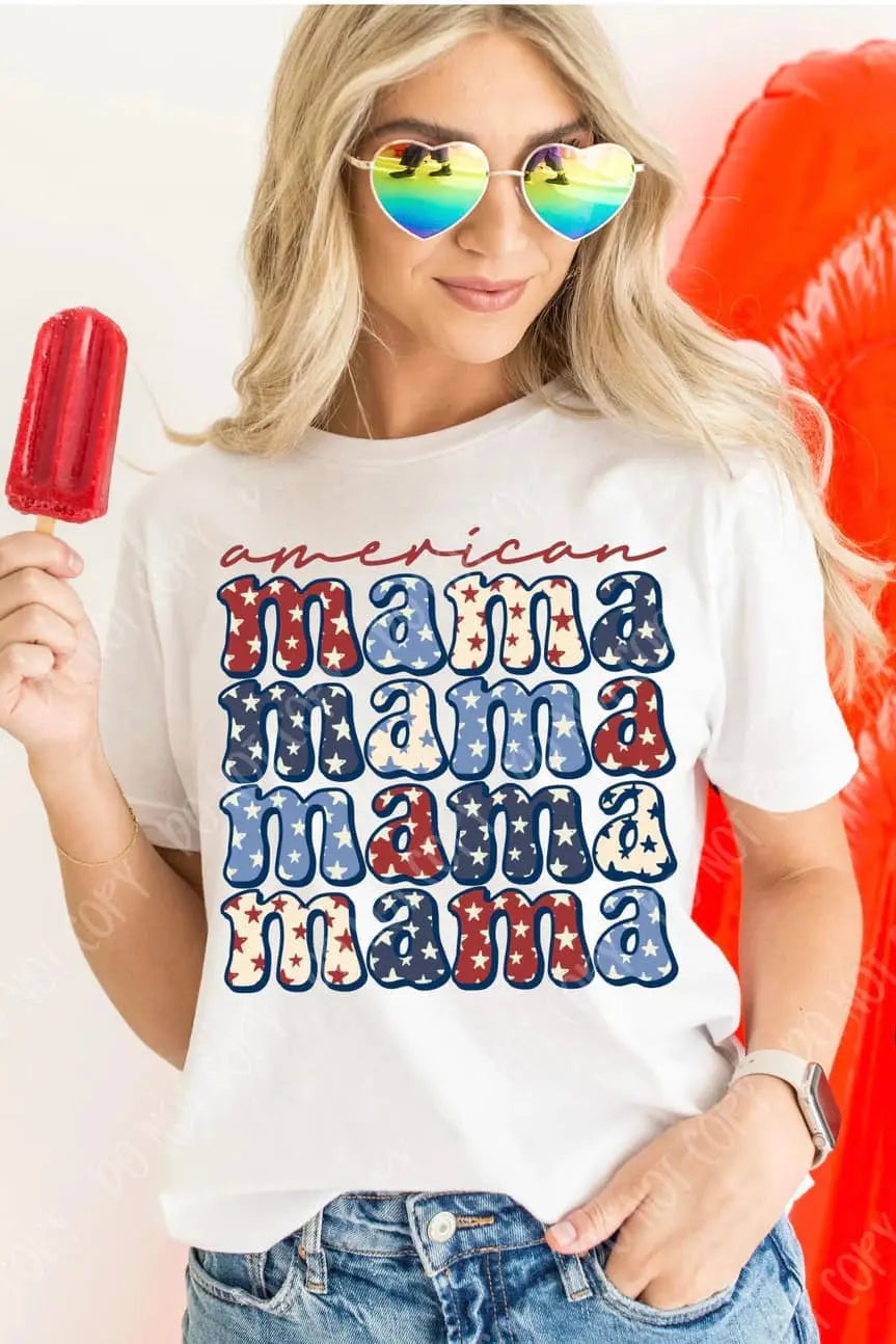 Stacked American Mama Classy Southern Bling