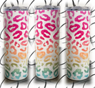 PREORDER: Marbled Ombre Leopard UV Color Changing Skinny Tumbler Ave Shops
