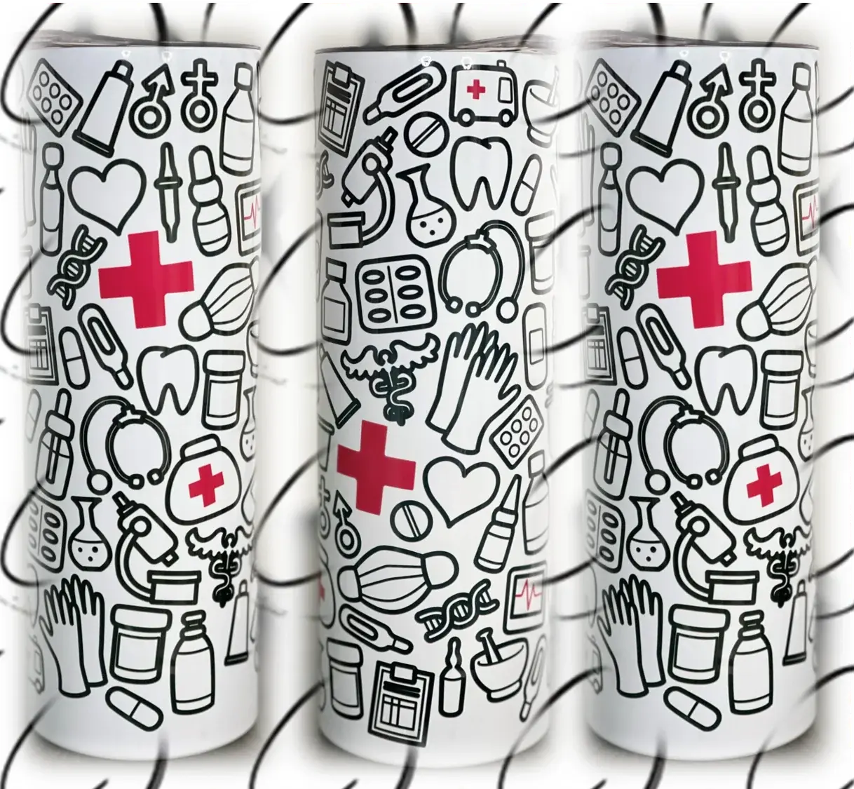 PREORDER: Doodle Doc Skinny Tumbler Ave Shops