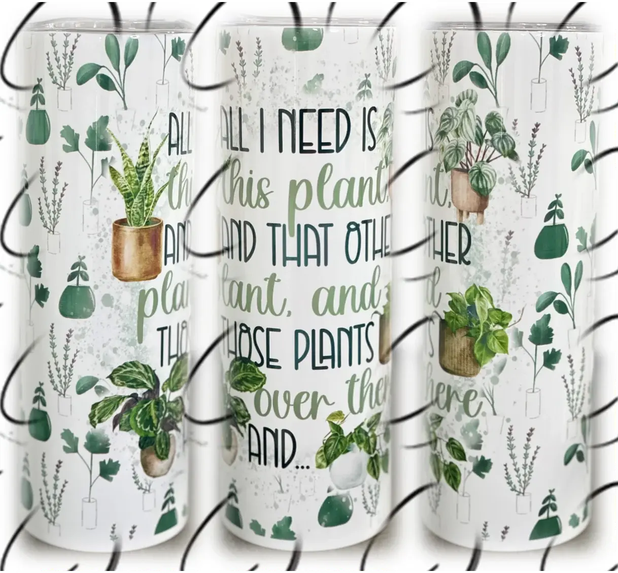 PREORDER: This, That & Those Plants Skinny Tumbler Ave Shops