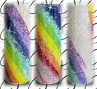 PREORDER: Glitter Rainbow Skinny Tumbler Ave Shops