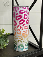 PREORDER: Marbled Ombre Leopard UV Color Changing Skinny Tumbler Ave Shops