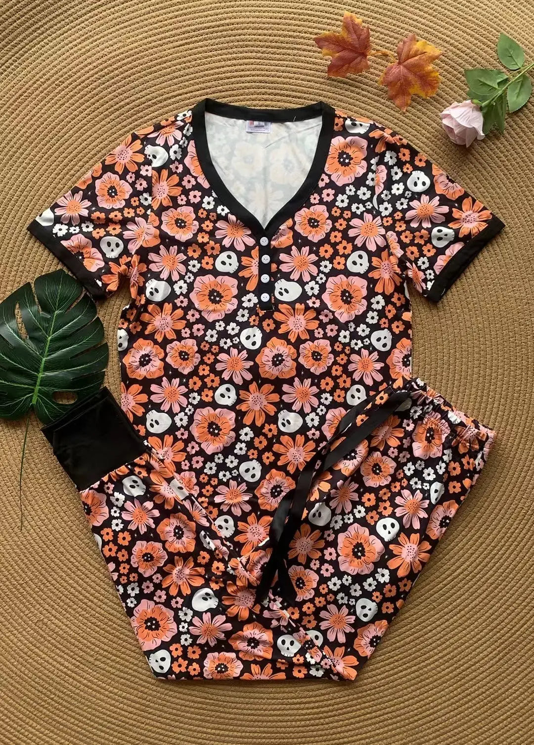 PREORDER: Halloween Pajama Jogger Set in Five Prints Ave Shops