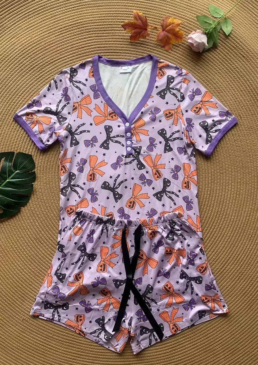 PREORDER: Halloween Pajama Short Set in Five Prints Ave Shops