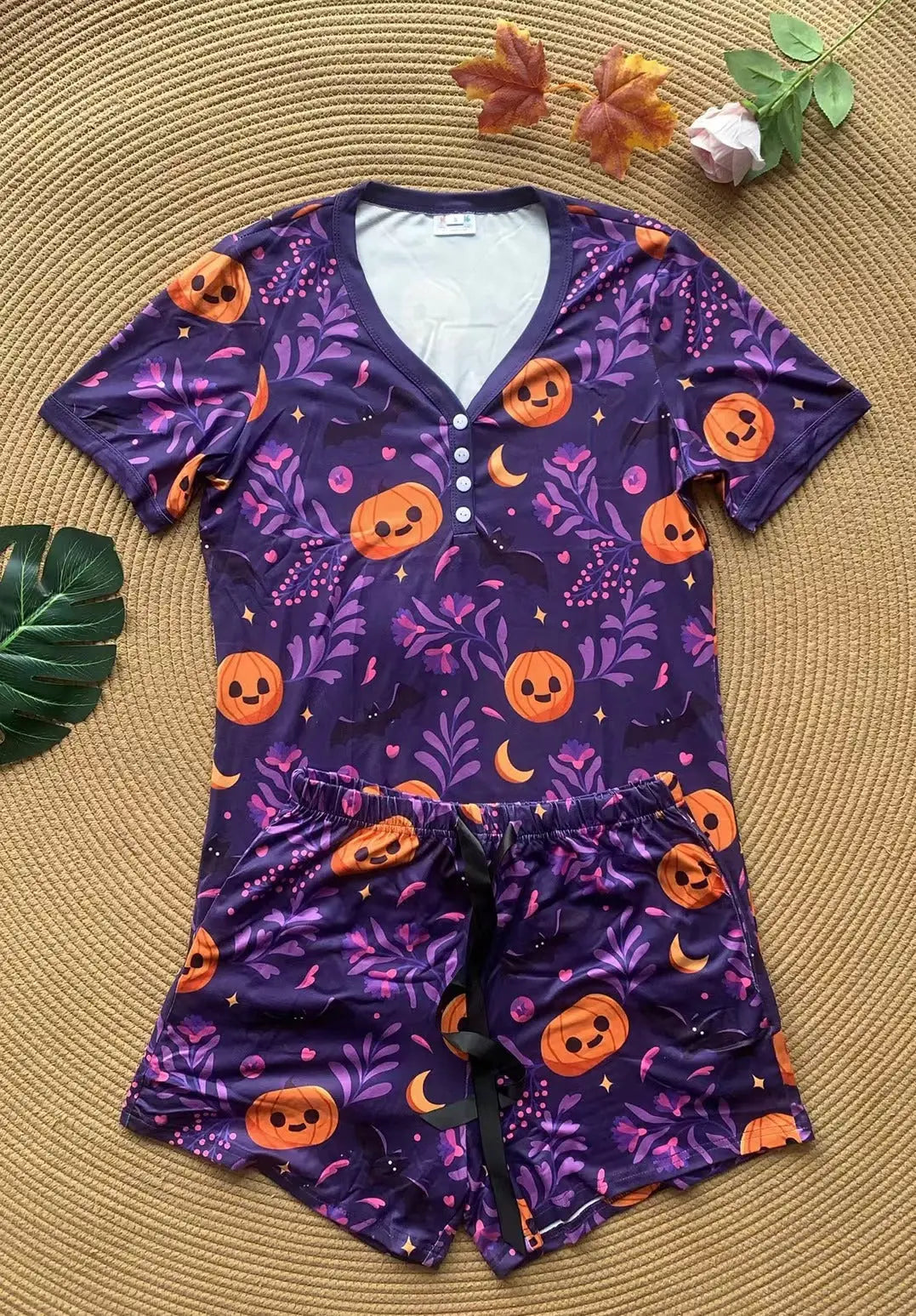 PREORDER: Halloween Pajama Short Set in Five Prints Ave Shops