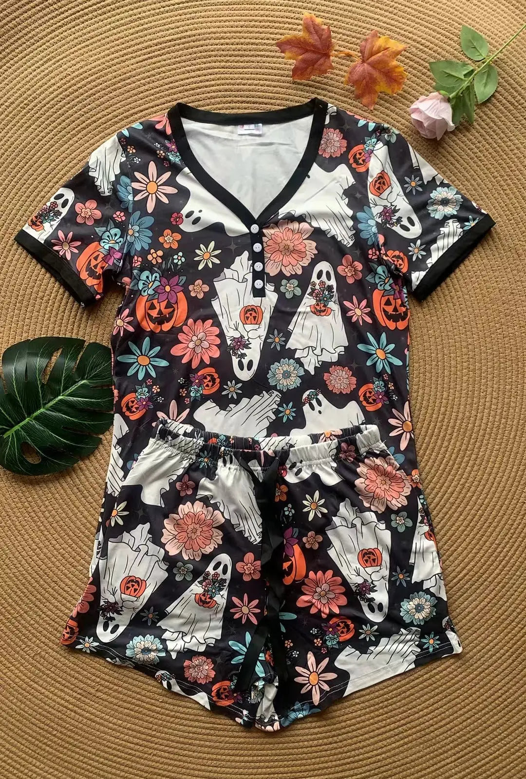 PREORDER: Halloween Pajama Short Set in Five Prints Ave Shops