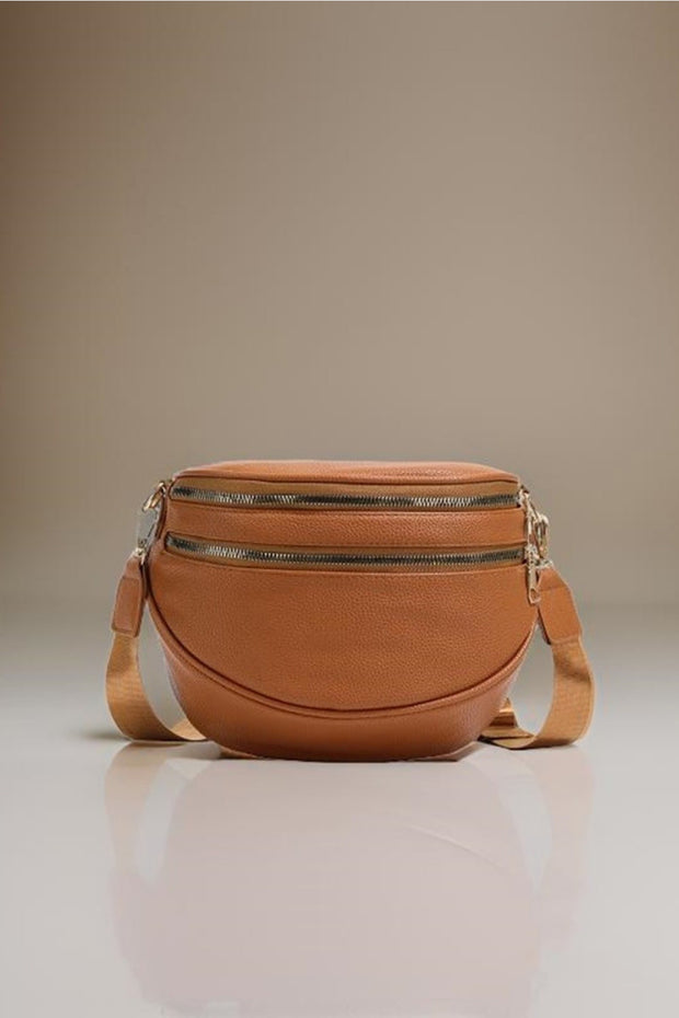 Zenana Vegan Leather Multi Pocket Crossbody Bag