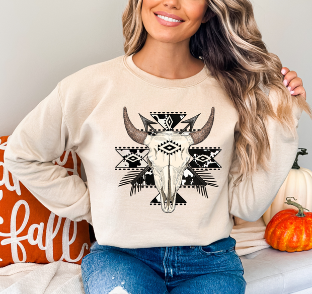 Aztec Western Bull Skull Top (Options)