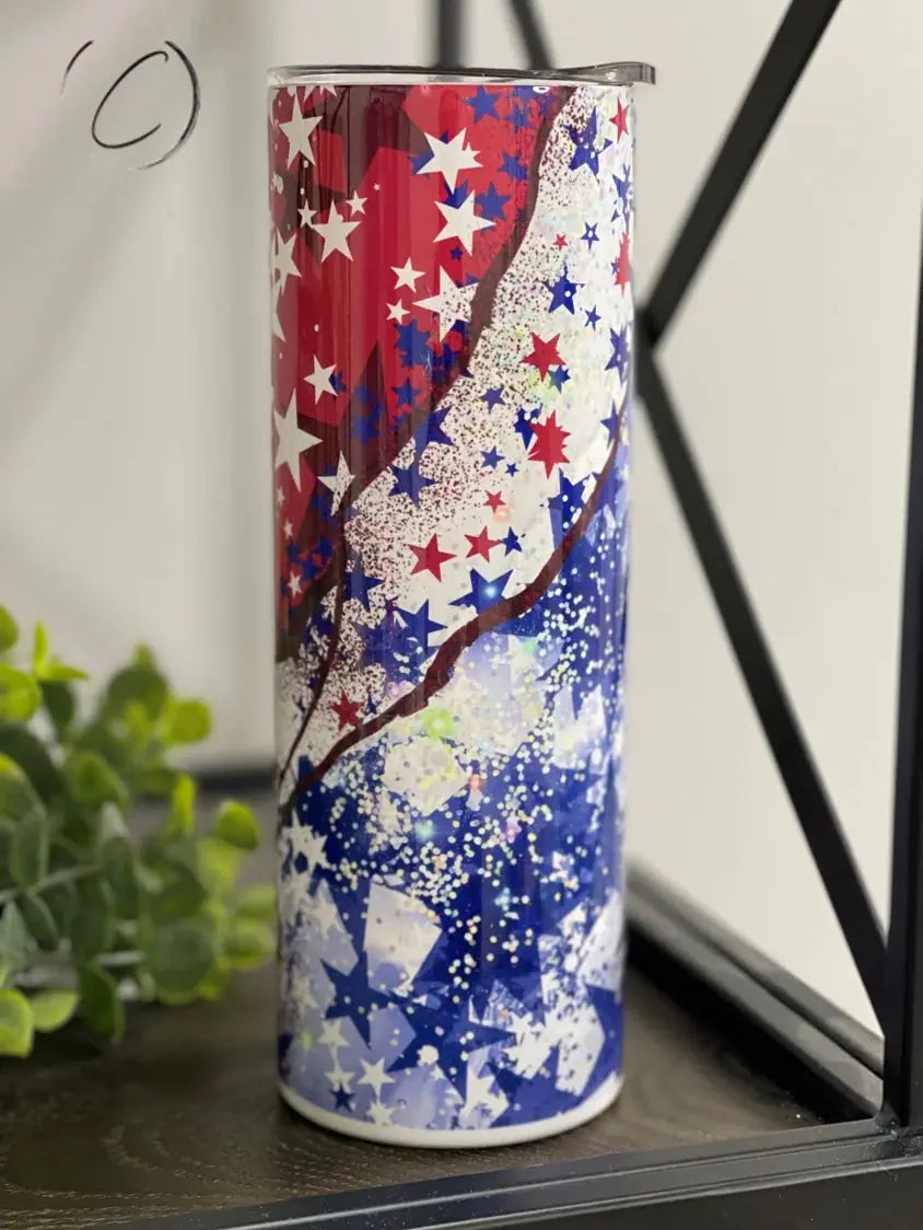 PREORDER: Patriotic Geode Skinny Tumbler Ave Shops