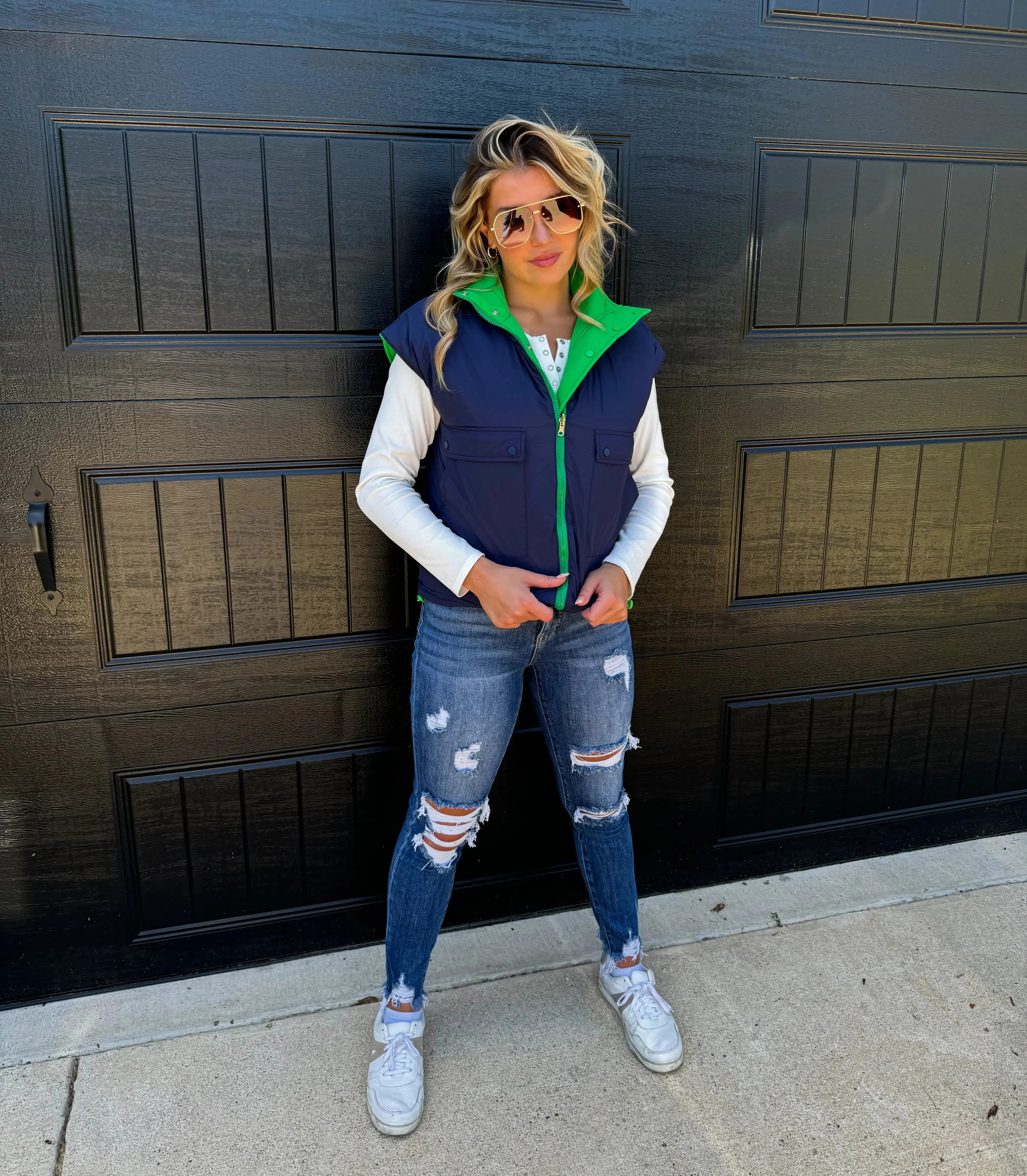 PREORDER: Maddox Reversible Puffer Vest in Five Colors Ave Shops