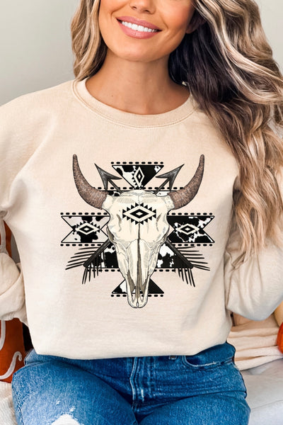 Aztec Western Bull Skull Top (Options)