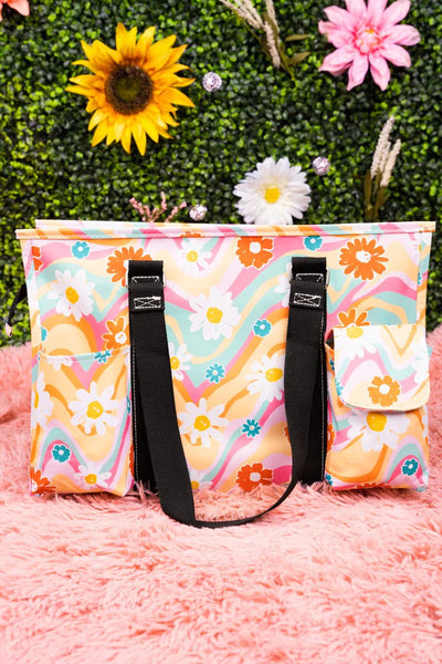 Sunshine Day Utility Tote with Black Trim