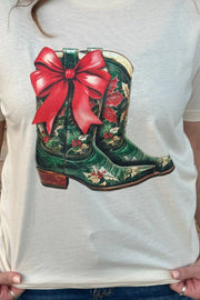 All I Want For Christmas Boots Tee