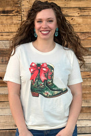 All I Want For Christmas Boots Tee