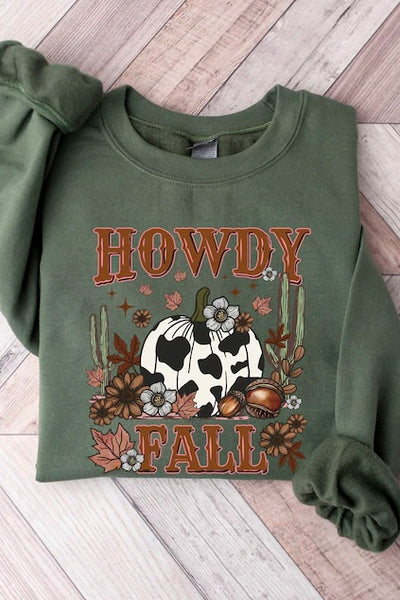 Howdy Fall Cow Pumpkin Tee