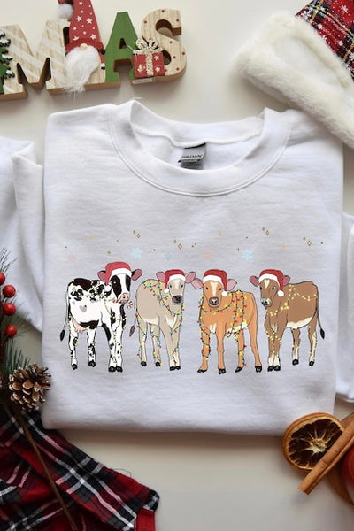 Santa Cows Sweatshirt