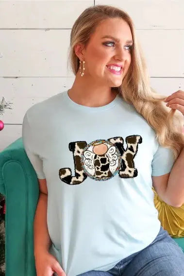 Cowhide Joy Tee Classy Southern Bling