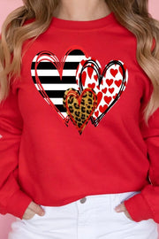 Triple Heart Sweatshirt (MULTIPLE COLORS)