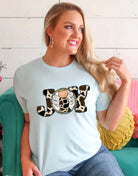 Cowhide Joy Tee Classy Southern Bling