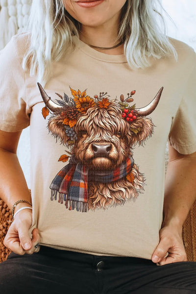 Fall Scarf Highlander Tee