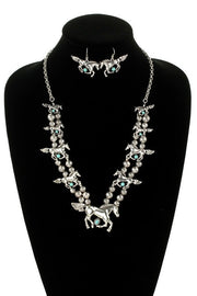 Western Horse Necklace Set