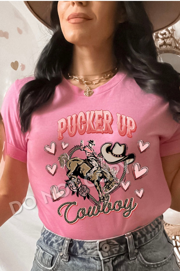 Pucker Up Cowboy Tee