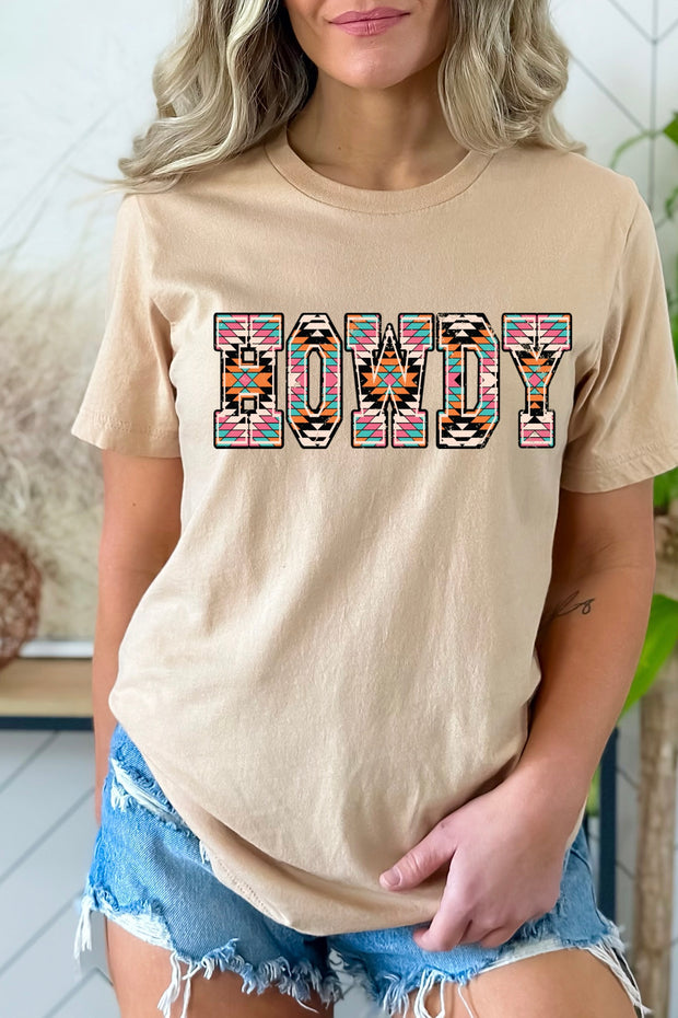 Aztec Howdy Tee (Multiple Colors)