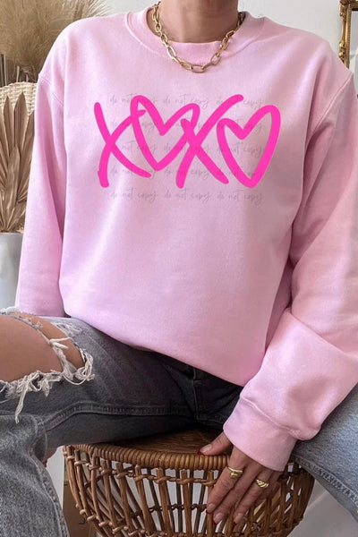 XOXO Pink Sweatshirt (MULTIPLE COLORS)