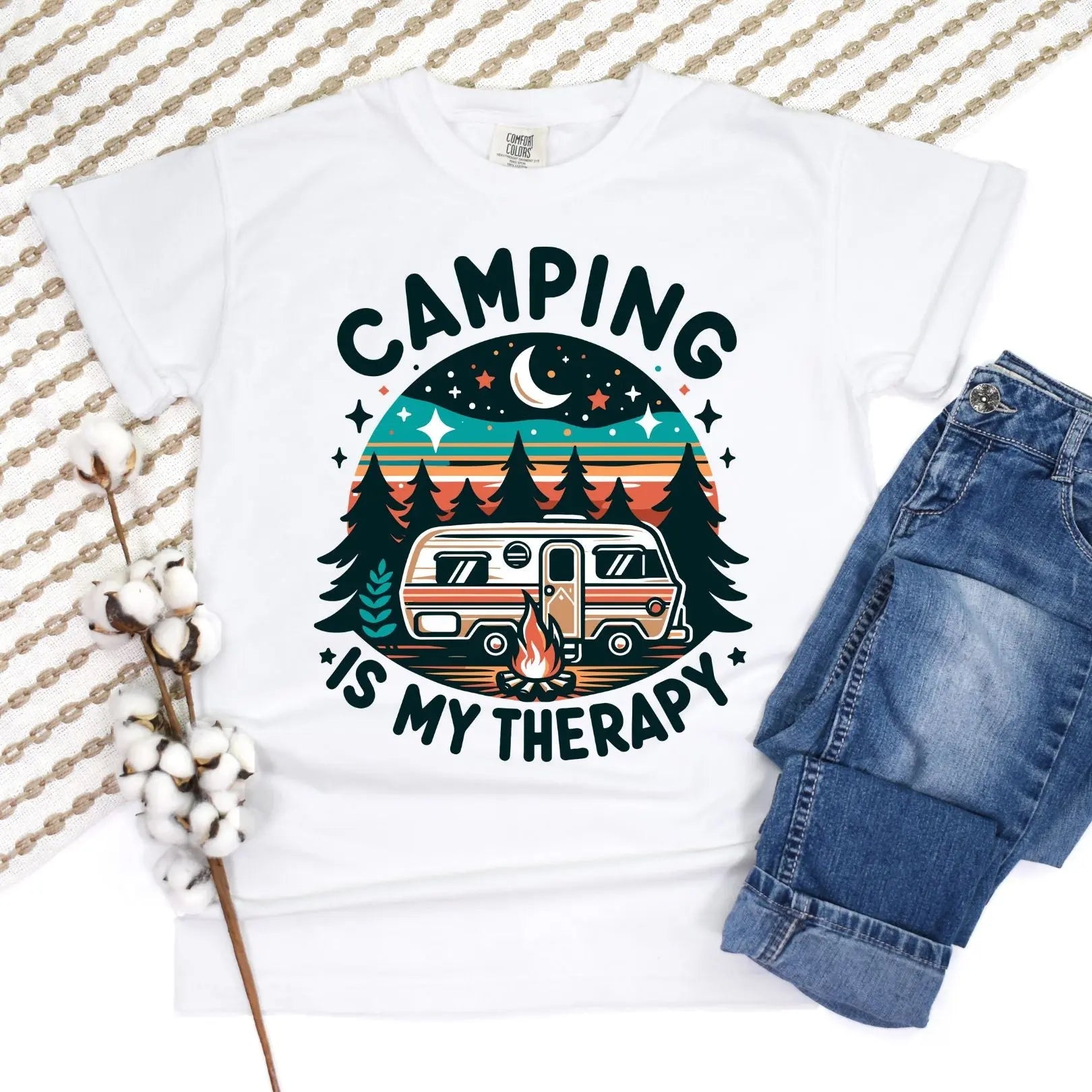 PREORDER: Camping is My Therapy Graphic Tee Ave Shops