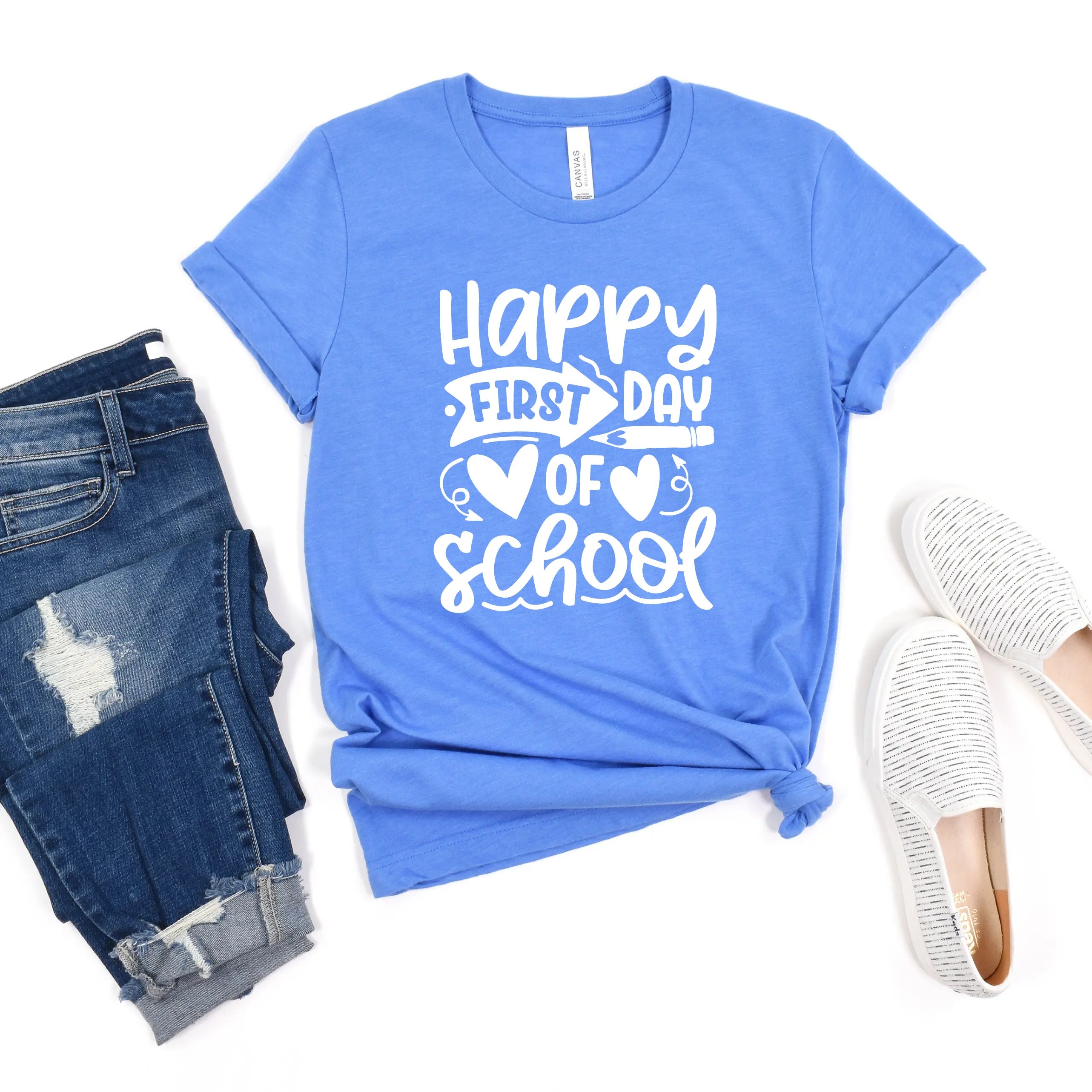 PREORDER: Happy First Day of School Graphic Tee Ave Shops