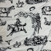 Cowboy King Size Throw Blanket