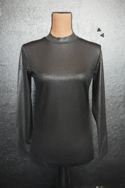 Leddy Leather Long Sleeve- Black