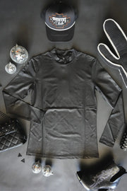 Leddy Leather Long Sleeve- Black