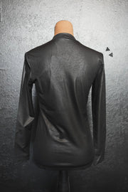 Leddy Leather Long Sleeve- Black