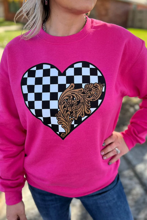 Checked In Love Sweatshirt