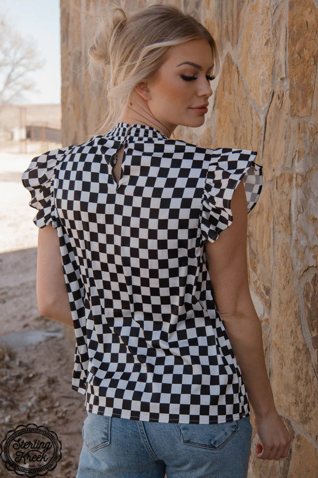 Babydoll Checkered Top