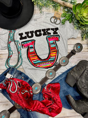 Callie Ann Stelter Lucky Serape Horseshoe Tee