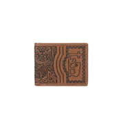 Brown Genuine Tooled Leather Collection Men's Wallet