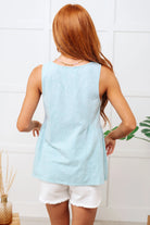 Never Second Best V-Neck Blouse in Mint Ave Shops