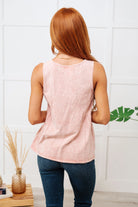 Never Second Best V-Neck Blouse in Peach Ave Shops