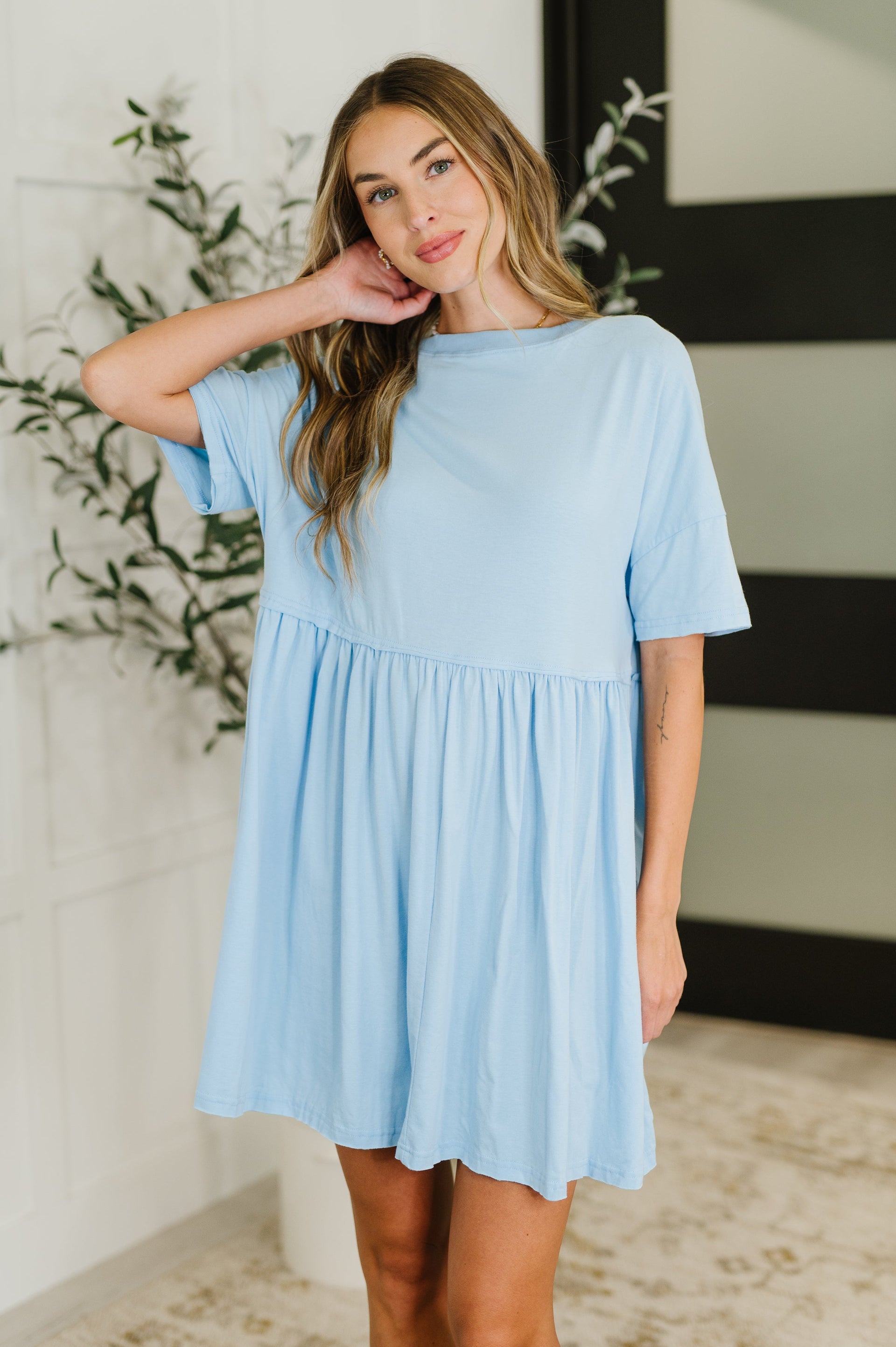 blue dress one sleeve Betsy & Adam Women's Off-The-Shoulder Gown - Slate
