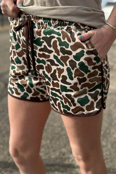 Stand down camo shorts