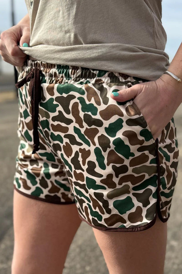 Stand down camo shorts