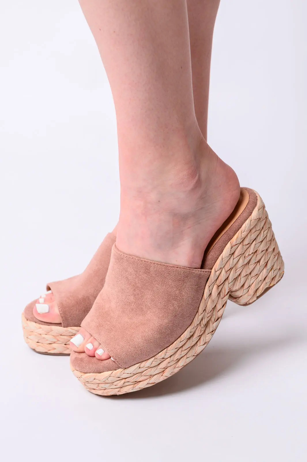Solstice Espadrille Wedge in Blush Ave Shops